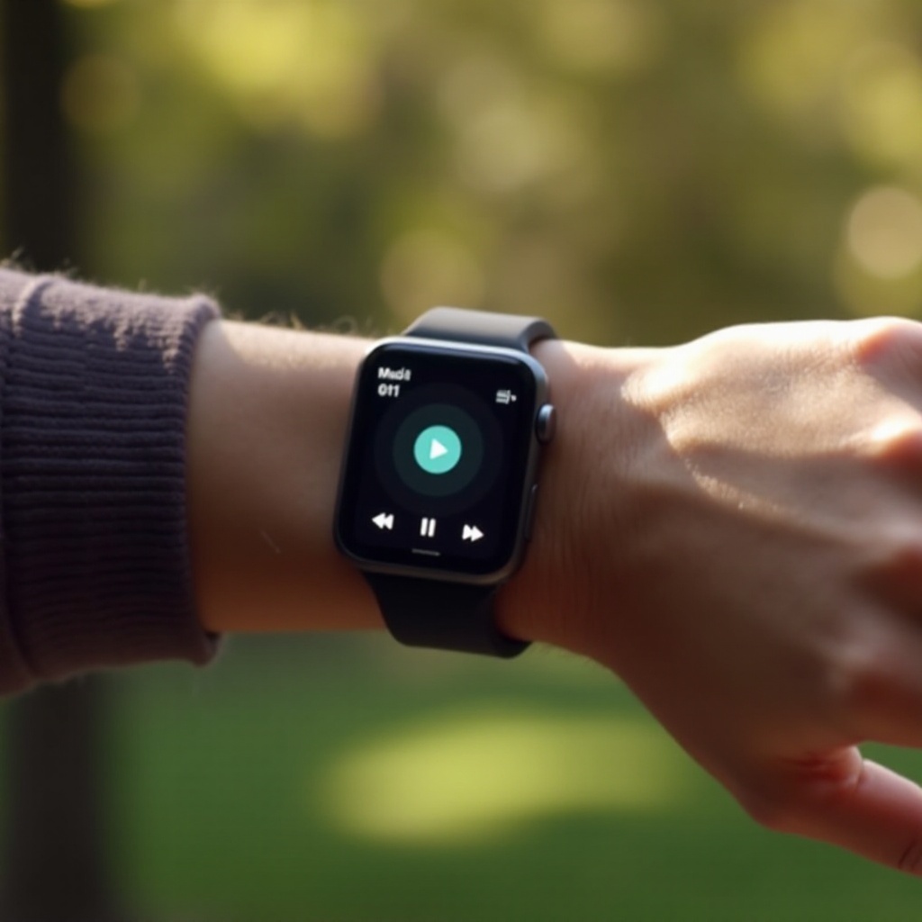 how to play music on a smart watch